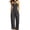 01 Black, variant on Women's Dressy Crossover Halter Jumpsuit - Sleeveless Loose One Piece Wide Leg Pants Romper with Pockets