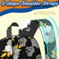 thumbnail image 5 of Pioneer Flower Floral Print Pattern 17" School Backpacks for Teens,Waterproof Oxford Fabric,S-Shape Padded Straps for School,Travel,Hiking,Camping, 5 of 5