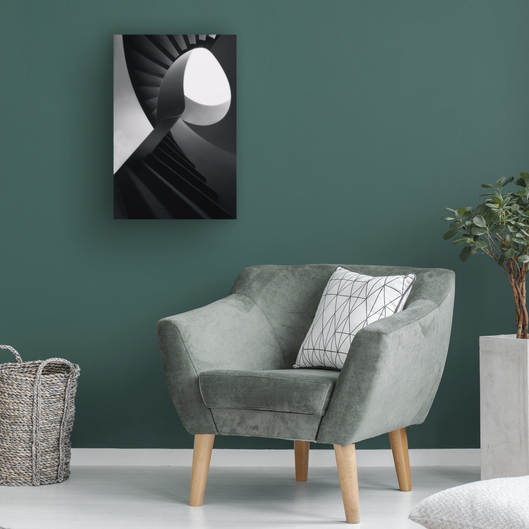 Trademark Fine Art Olavo Azevedo  Round lines Canvas Wall Art