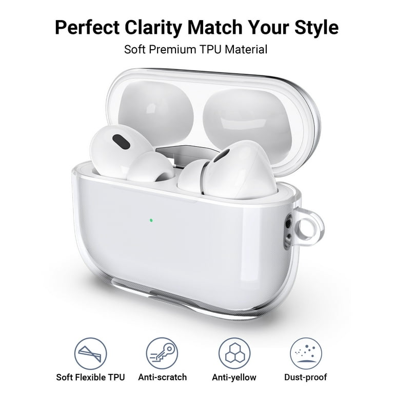 Custom AirPod Case Silicone Clear Airpods Pro With Keychain 