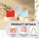 thumbnail image 3 of Uxcell Gift Bags with Bow Ribbon Medium Gift Wrap Bags with Handles for Wedding Birthday Bridesmaid Party Shopping Pink/Gold Mini, 3 of 7