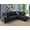 Black Grey, variant on Ponliving 103.5" 2 Pieces L-Shaped Modern Sectional Sofa with Chaise and Pillows for Living Room Brown Microfiber Right Hand Facing