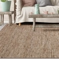 thumbnail image 4 of Uttermost Makula 144x108" Hand Knotted Coastal Jute Fabric Rug in Natural, 4 of 5