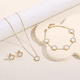 thumbnail image 3 of Conjunto Joyas Trébol Elegante Collar Pendientes Pulsera Xtellar blanco, 3 of 3