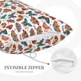 thumbnail image 4 of Haiem Pillowcase for Hair and Skin Queen - Colorful Butterfly Printed Soft Pillowcase with Envelope Closure-14"x20", 4 of 8