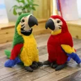 thumbnail image 4 of 1 unidad de juguetes de peluche de loro realistas, simulación suave de Psittacidae guacamayo, juguete de peluche, lindos animales salvajes, muñecos de pájaros, regalo para niños, 4 of 5