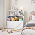 thumbnail image 3 of Toy Storage Organizer for Kids, Toy Storage Cabinet with Toy Shelf, Boys Girls Toddler Bookshelf Toy Organizer, Kids Bookshelf and Toy Storage for Playroom, Bedroom, Nursery, Classroom, Daycare, 3 of 9