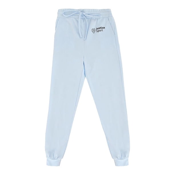 Jogger Para Niña Justice Azul Claro Pants Talla 4