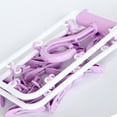 thumbnail image 5 of Laundry Clip Hanger Sock Hanger Plastic Drying Clip Rack Drying Clip Rack Plastic Foldable Windproof Antiskid Underwear Sock Hanger With 12 Clips For Home Nordic Purple ANGGREK Otros, 5 of 5