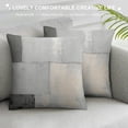thumbnail image 3 of GOSMITH  Throw Pillow Covers Modern Home Art Decor,  Set of Abstract Oil Painting Pillowcases for Bedroom, Living Room, Cushion Couch Sofa, Abstract White Grey, 3 of 5