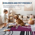 thumbnail image 5 of Washable Area Runner Rug Modern Soft Hand Carved Contemporary Floor Carpet with Premium Fluffy Texture for Indoor Living Dining Room and Bedroom Area (6x9, Purple,2025), 5 of 8