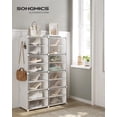 thumbnail image 2 of Organizador de zapatos SONGMICS, 8 cubos, 32 pares, blanco, 2 of 9