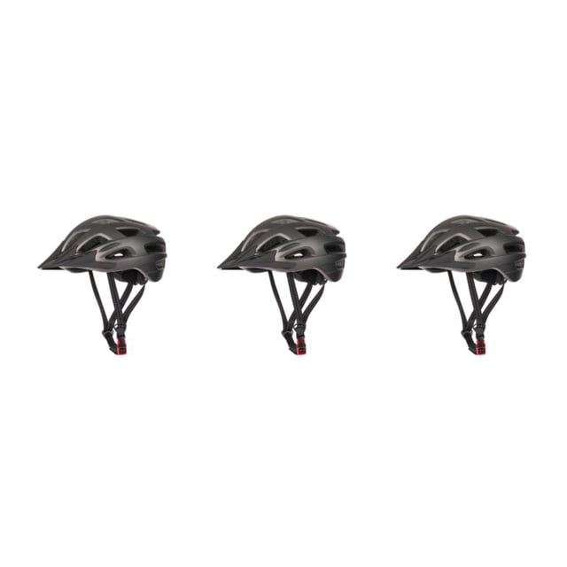 Toystoory Cascos de bicicleta ligeros y transpirables para una mayor comodidad Cascos de ciclismo de PC duraderos Casco de bicicleta negro gris Type1 NO1