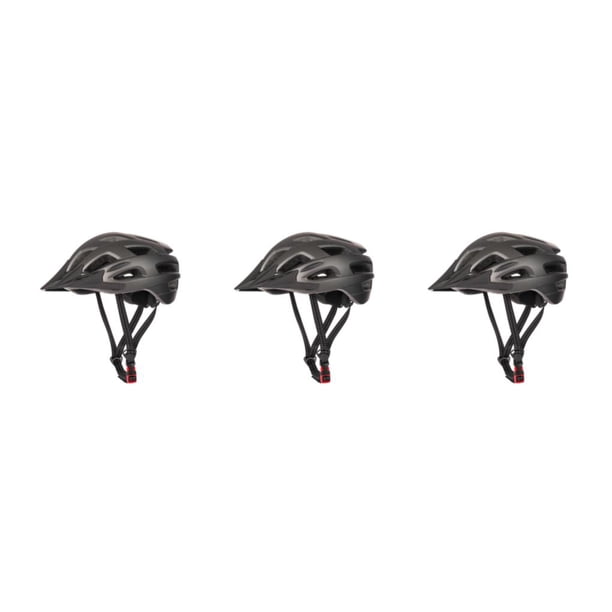 Toystoory Cascos de bicicleta ligeros y transpirables para una mayor comodidad Cascos de ciclismo de PC duraderos Casco de bicicleta negro gris Type1 NO1