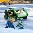 thumbnail image 4 of Joyracer 24V Ride on Toys w/ Remote Control, 2 Seater 400W Ride on Dump Truck, Electric Powered Ride on w/ Dump Bed, 3 Speeds, Shovel, Bluetooth/Music, Gift for Kids, Green, 4 of 10