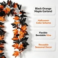 thumbnail image 3 of WKSCLPAI Halloween Maple Leaf Garland, Fall Vine Wreaths for Autumn Festivities Decor,Seasonal Garlands for Home,Halloween & Fall Decorations, 3 of 8