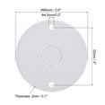thumbnail image 2 of Unique Bargains PVC Conduit Lid Round Junction Box Cover 4.5mm Hole Dia Waterproof Conduit Box Pack of 5, 2 of 5