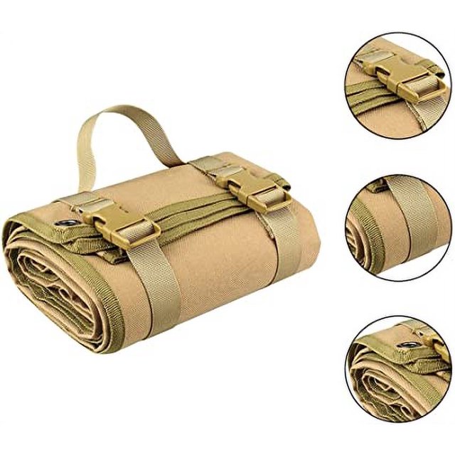 1 tapete de tiro táctico de color caqui, tapete de tiro táctico, tapete de entrenamiento antideslizante duradero para caza, entrenamiento y acampada