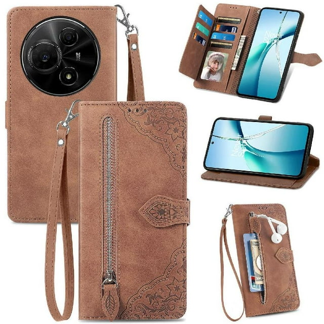 Wallet Case for GANGXUN TCL 60 NxtPaper 4G with Shockproof, Stylish for Daily and Business Use