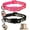 Black&Pink, variant on Xekoro 2PCS Breakaway Cat Collars with Bell Moons Stars Cute Kitty Adjustable Safe Kitten Collars with Pendant Glow in The Dark(Purple&Pink)