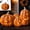 Medium, variant on Fall Decor - Halloween Pumpkin Decorations Resin Pumpkin Jack O' Lantern with Flameless Candle - Vintage Autumn Farmhouse Table Decoration for Home Indoor Outdoor Front Porch Mantel ,5.9inche(Small)