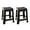 Black, variant on Mintra Home Light Duty Plastic Stools (18in Height, 2 Pack)