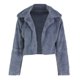 thumbnail image 4 of Puntoco Abrigo de mujer Fluffys Fleece Turn-Down Collar Faux Furs top Abrigo corto suelto Puntoco Puntoco-7432, 4 of 8