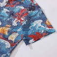 thumbnail image 4 of YIUME Viking Hawaiian Shirt For Men Dragon-Hunting Button-down Short Sleeve Cotton Beach Shirt, 4 of 8