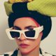 thumbnail image 3 of Gafas de sol para mujeres hombres vintage moda plana superior marco grueso Squ, 3 of 3