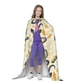 thumbnail image 4 of Honeii Snake And Floral Print Poncho Cape, Cloak Coat, Snuggly Hooded Wearable Blanket, Hooded Cape For Teenagers,Halloween Costumes-Small, 4 of 7