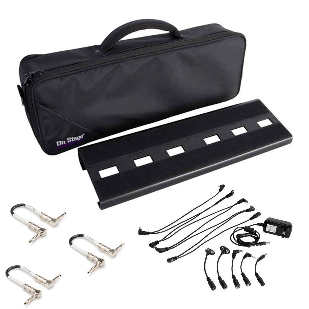 OnStage GPB2000 Compact Pedal Board + OnStage Stands PS801 Pedal