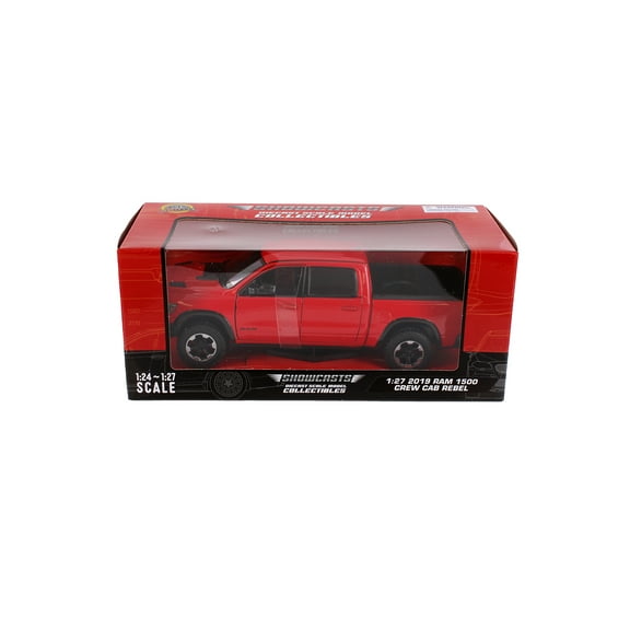 2019 Dodge Ram 1500 Crew Cab Rebel Pickup Truck, Blue - Showcasts 71358BU - 1/27 Scale Diecast Model Car
