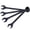 Black + Carbon steel#57, variant on Jumbo Combination Wrench Set Extra Large, SAE, 6-Piece, 1-3/8 to 2, Black Oxide Carbon Steel with Pouch for Farm Equipment and Truck Repairs