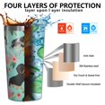thumbnail image 3 of Dachshund and Flower 10oz Tumblers Stainless Steel Tumbler with Lid and Straw,Vacuum Insulated Double Wall Travel Tumbler Cups with Cleaning Brush for Coffee, Tea, 3 of 4