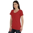 thumbnail image 3 of Inkmeso Inkmeso Womens Scoop-Neck T-shirt Short Sleeve Summer Basic Tee, 3 of 7