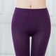 thumbnail image 4 of Leggings Prolriy con forro polar para mujer, ajustados, de terciopelo, para fitness, elásticos, informales, para ejercicio, con empalme, cálidos, térmicos, morados, XXL, 4 of 7
