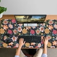 thumbnail image 4 of Long Mouse Pads for Desk,Pioneer Flower Floral Print Pattern Desk Mats on Top Of Desks, Desk Mouse Pad Extra Large with 3mm Non-Slip Base and Stitched Edge for Gaming,Office,Work,Home 47.3"x23.6", 4 of 6