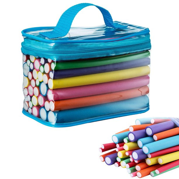 42pcs Twist-Flex Hair Curlers Rods Set Flexible Lightweight Soft Foam Styling Hair Rollers for Hair Salon or DIY