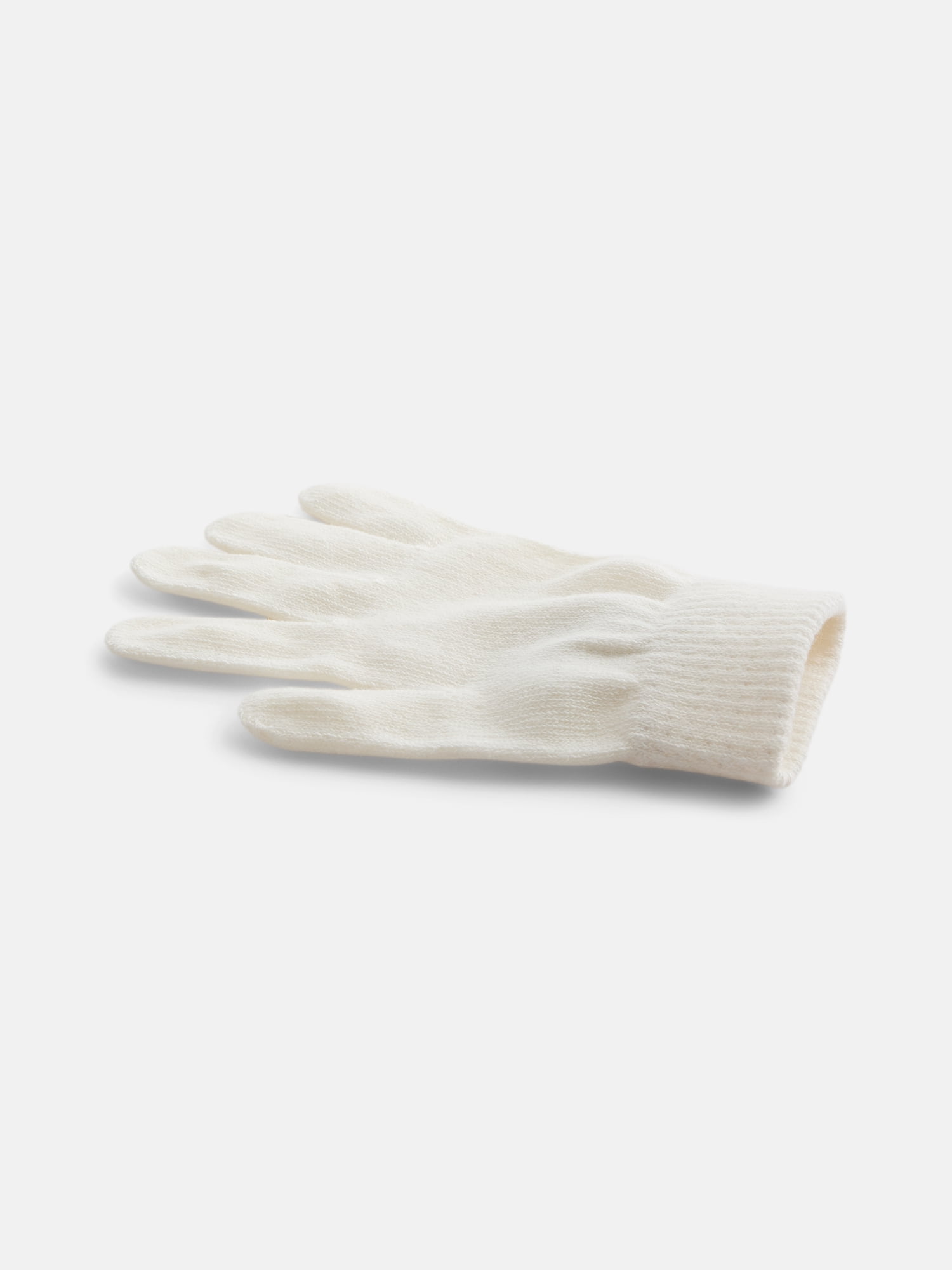 No Boundaries Women's Ribbed Knit Solid Gloves, 2 Pack
