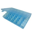 thumbnail image 2 of Zoyueyie Portable 36-Grid Clear Hard Plastic Adjustable Jewelry Organizer Box Storage Container Case with Removable Dividers (Blue), 2 of 2
