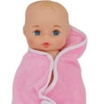 thumbnail image 4 of Baby's First 11" Bathtime Baby Softina with Pink Bath Towel and Feel So Real Skin - Safe for Children 1 Year & Up, 4 of 11
