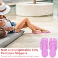 thumbnail image 3 of 60 Pares Zapatillas Pedicura Desechables, Chanclas EVA Desechables con 5 Colores, Zapatillas Spa Antideslizantes, Sandalias para Invitados, Zapatillas Pedicura Plegables para Hoteles, Playas, Salones,, 3 of 7