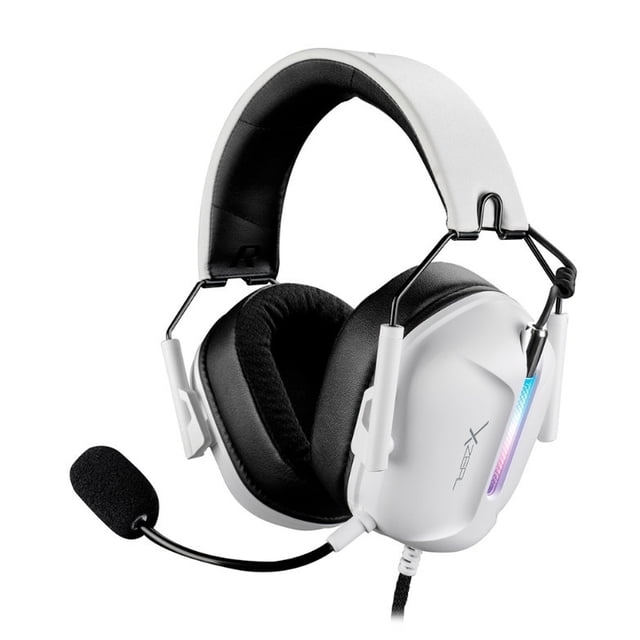 XZEAL Audífonos Gamer con Micrófono XZ-7010, Alámbrico, 1.8 Metros, Blanco