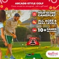 thumbnail image 3 of SWOOC Games - Boardwalk Birdie™ | Arcade Style Golf Game w/ Easy Setup & 10+ Games Included | Golf Chipping Game | Golf Games for Adults Indoor & Outdoor | Backyard Golf Game | Golf Cornhole Game, 3 of 7