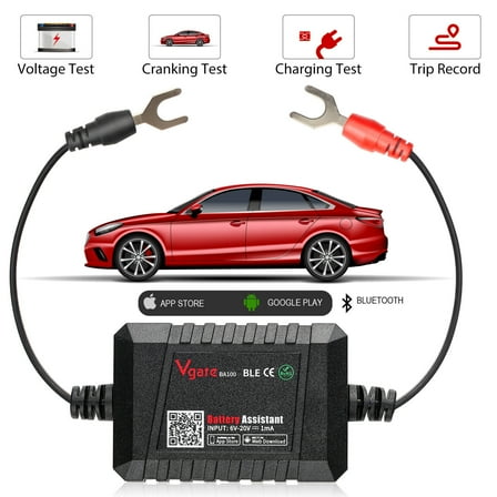 Auto Battery Monitor BM2 Bluetooth 4.0 12V Car Battery Lithium Battery Tester HK