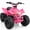 PINK(2), variant on IVFJFV Powered 4 Wheeler, Electric 4 Wheeler with Dual Speed Adjustment,36V Four Wheeler Max 15 MPH, Front & Rear Shock Absorbers, All-Terrain Tires and Safety Disc Brake,PINK