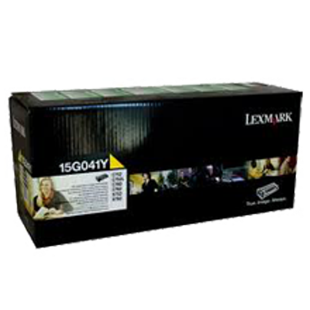 Cartouche de Toner Laser Jaune LEXMARK 15G041Y Neuve Originale