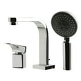 thumbnail image 5 of ALFI brand AB2703-PC Polished Chrome Deck Mounted Tub Filler and Round Hand Held Shower Head, 5 of 10