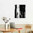thumbnail image 2 of JEUXUS  Black and White Abstract Canvas Wall Art Prints 3D Textured Painting for Living Room, 2 of 4