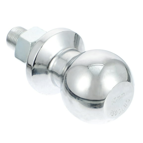 FENGGUIQU Tow Ball for Trailer Chrome Plated Towing Road Rescuing 1Set